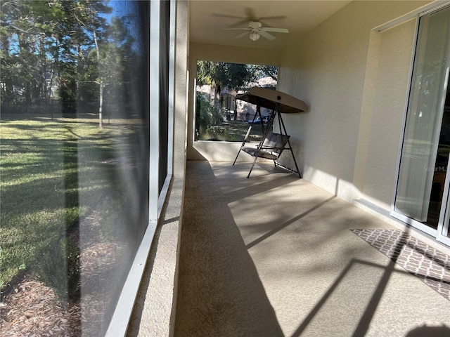 view of sunroom / solarium