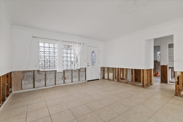 view of tiled foyer entrance