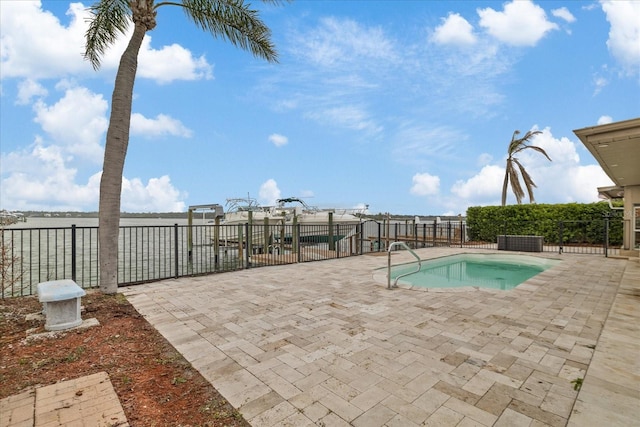 view of pool with a patio