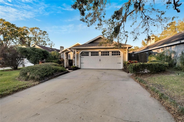 view of ranch-style home