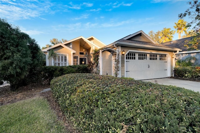 view of front of house featuring a garage