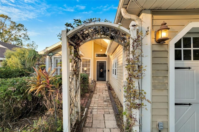 view of entrance to property