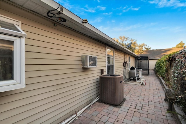 view of patio / terrace with central AC