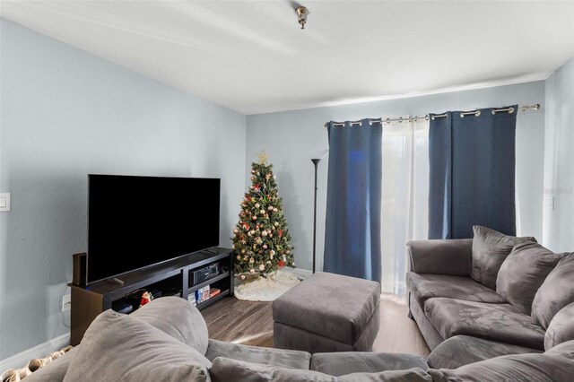 10265 Gandy Blvd N Unit 905, Saint Petersburg, FL 33702 - living area featuring wood finished floors