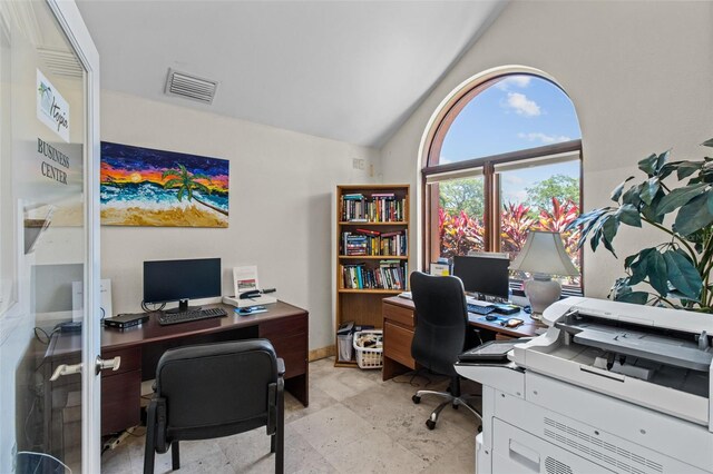 10265 Gandy Blvd N Unit 905, Saint Petersburg, FL 33702 - office with vaulted ceiling