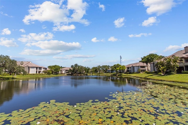 water view featuring a residential view