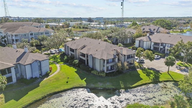 bird's eye view with a residential view