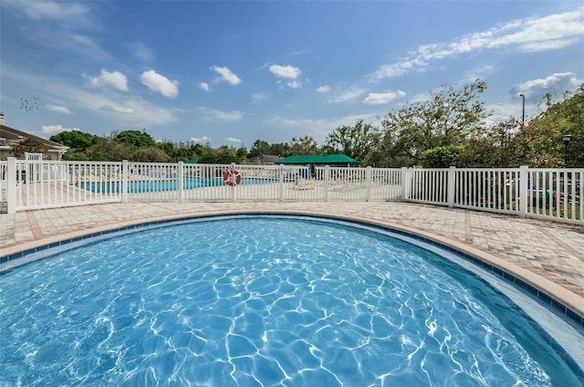 pool with fence