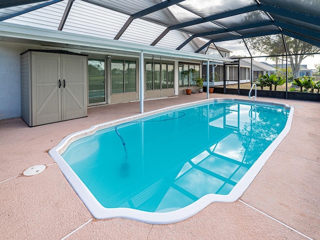 1515 Lions Club Dr, Brandon, FL 33511 - outdoor pool featuring a patio area and a lanai