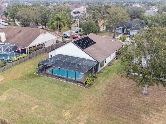1515 Lions Club Dr, Brandon, FL 33511 - aerial view of residential area with a pool