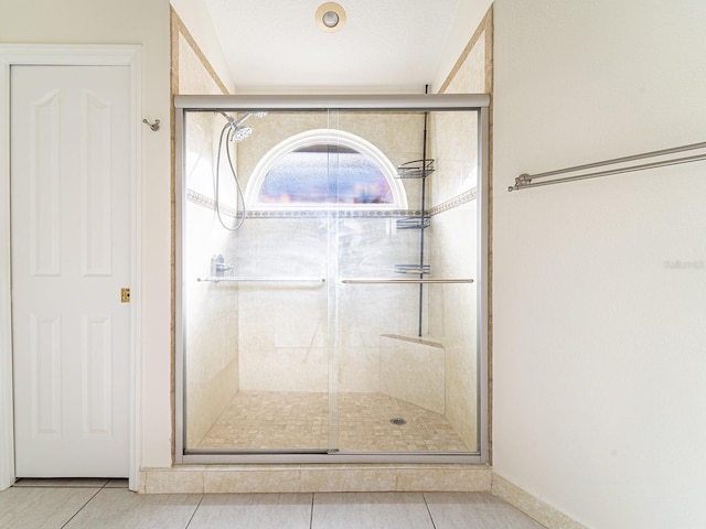 1515 Lions Club Dr, Brandon, FL 33511 - full bathroom featuring tile patterned flooring and a shower stall
