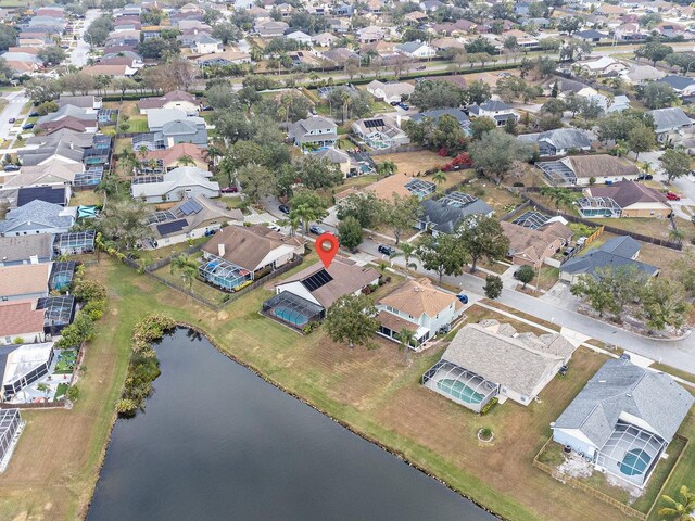 1515 Lions Club Dr, Brandon, FL 33511 - aerial overview of property's location with nearby suburban area and a large body of water