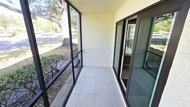 view of sunroom