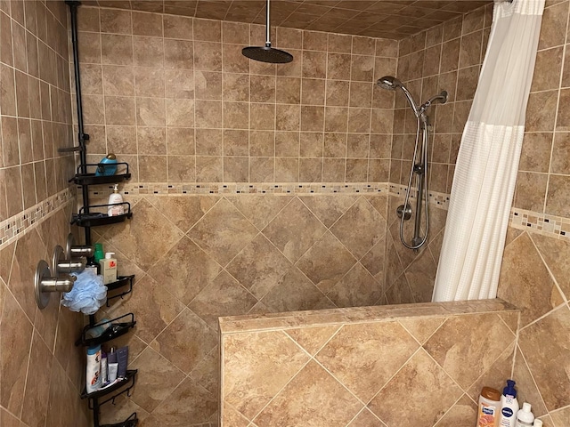 bathroom with walk in shower