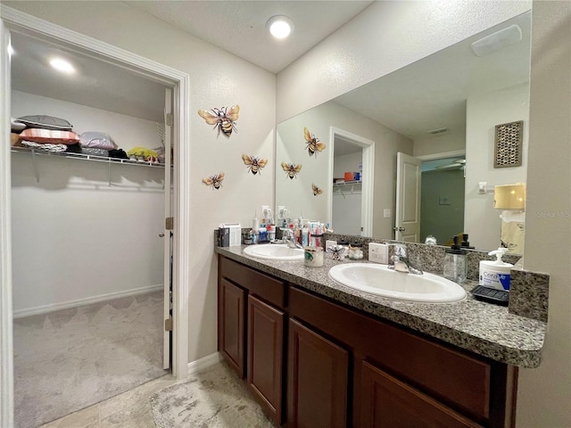 bathroom with vanity