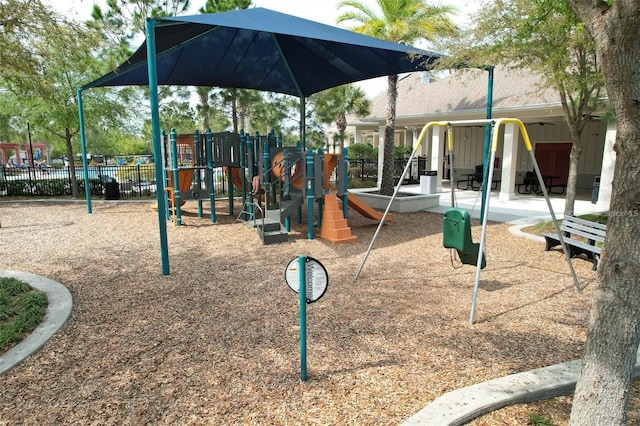 view of play area