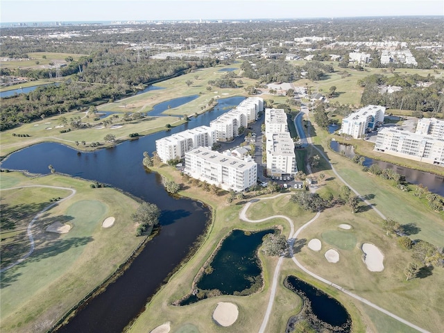 1200 Country Club Dr Unit 2504, Largo, FL 33771 - aerial overview of property's location featuring apartment complex, a large body of water, and a local golf course