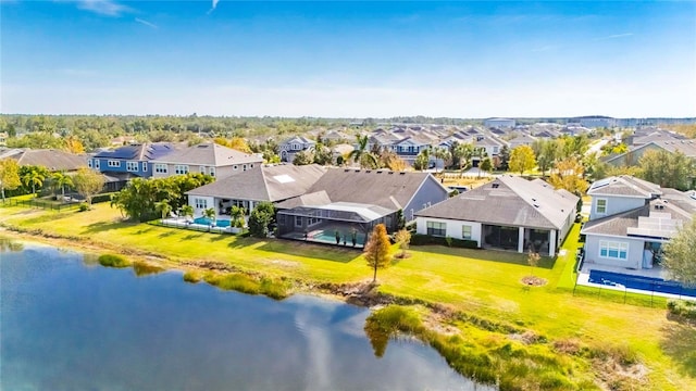 7506 Parkshore Dr, Apollo Beach, FL 33572 - aerial perspective of suburban area featuring a nearby body of water