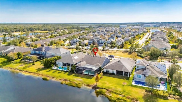 7506 Parkshore Dr, Apollo Beach, FL 33572 - aerial view of residential area featuring a nearby body of water