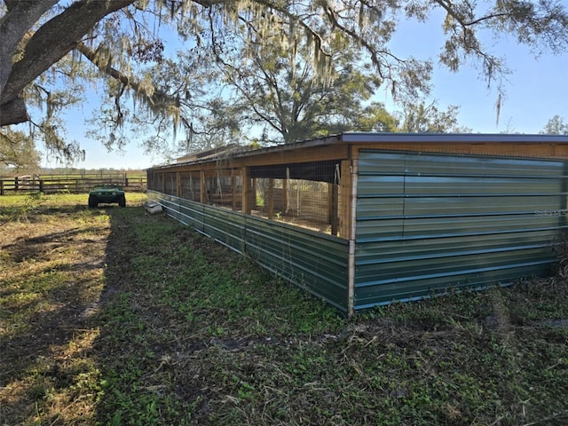 view of horse barn