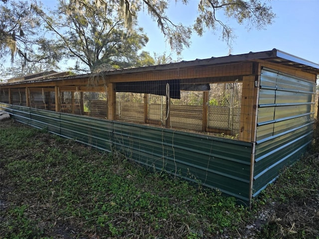 view of stable