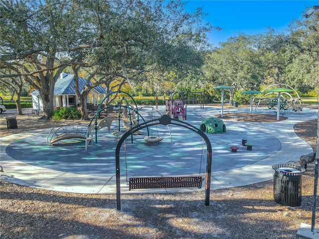 view of home's community with a playground