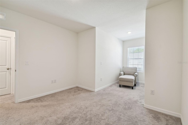 unfurnished room with light carpet