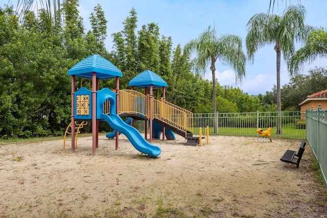 view of play area