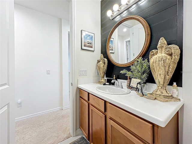 bathroom featuring vanity