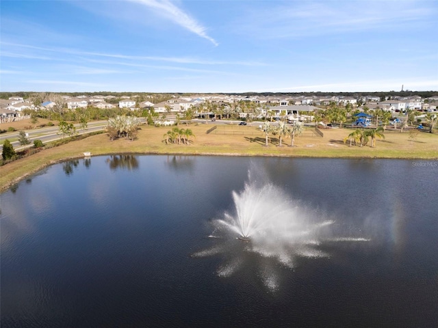 view of water feature