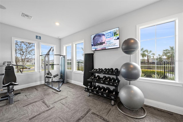 view of workout room