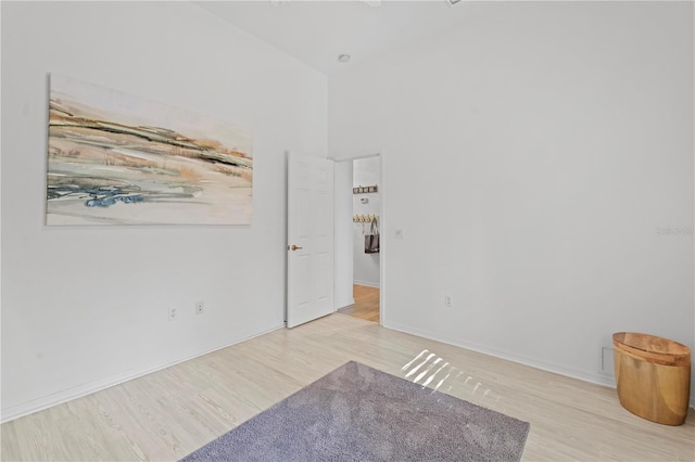 empty room featuring light hardwood / wood-style flooring