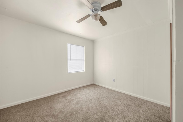 505 Sawyer Ave, Merritt Island, FL 32953 - unfurnished room featuring carpet, baseboards, and ceiling fan