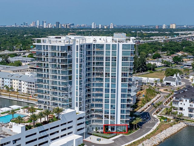 view of property featuring a water view