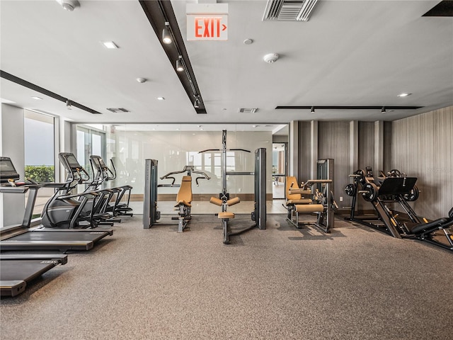 view of exercise room