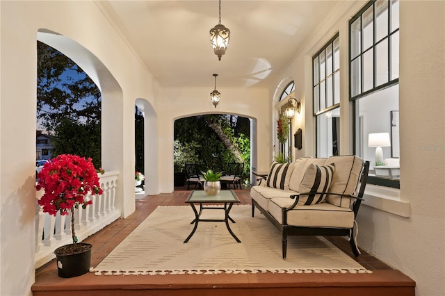 view of patio / terrace with an outdoor living space