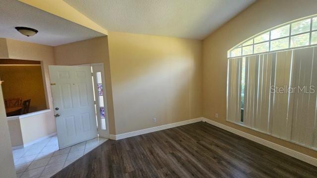 entryway featuring hardwood / wood-style flooring