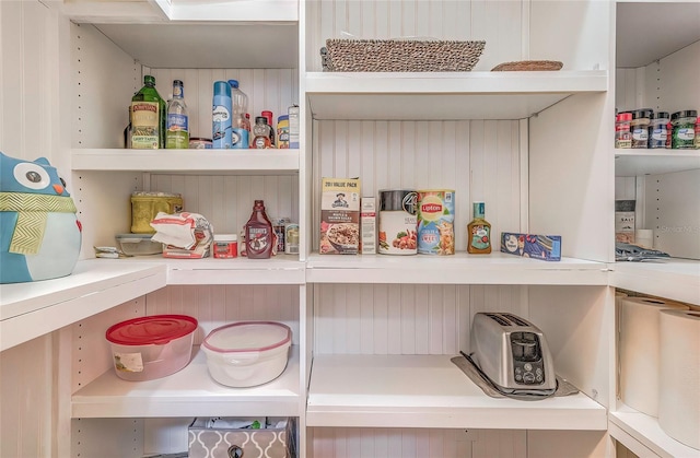 view of pantry