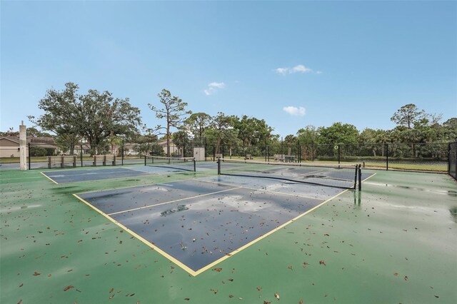 view of sport court