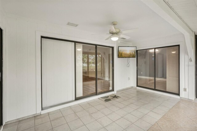 view of patio / terrace with ceiling fan