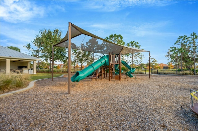 view of play area