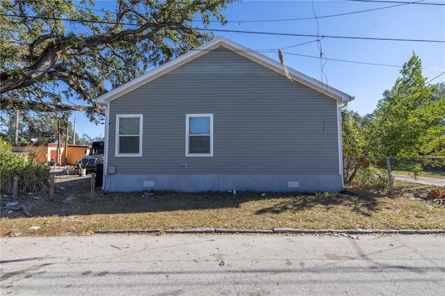 view of side of property