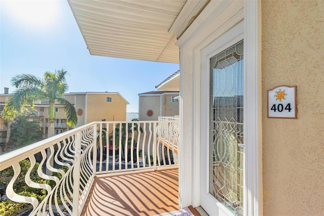 view of balcony