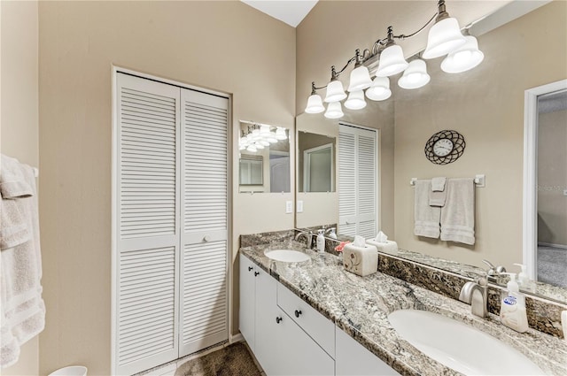 bathroom with vanity