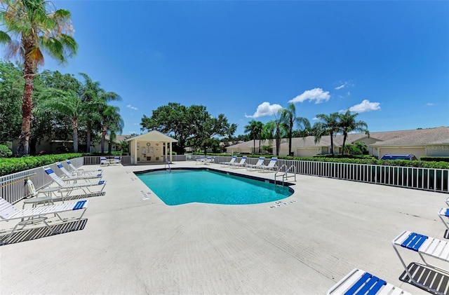 view of pool with a patio