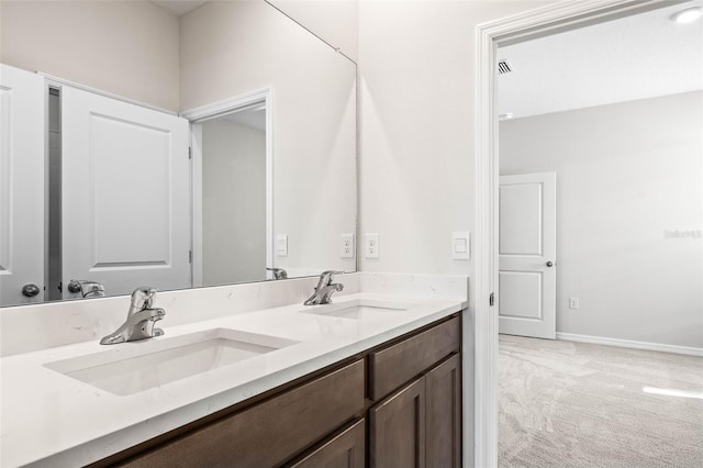 bathroom featuring vanity