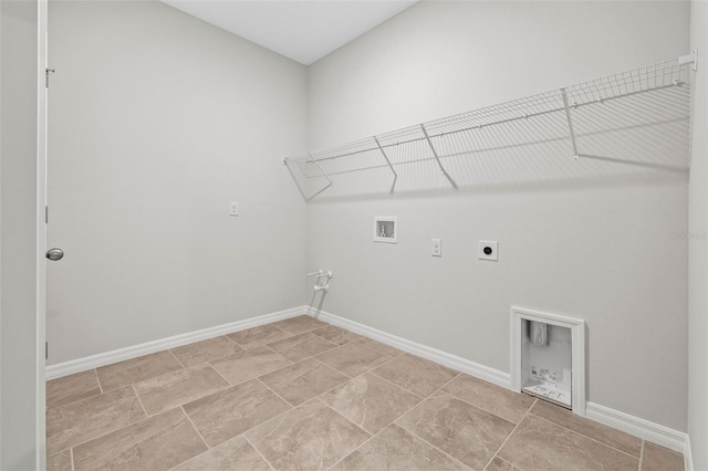 laundry room featuring hookup for a washing machine and hookup for an electric dryer