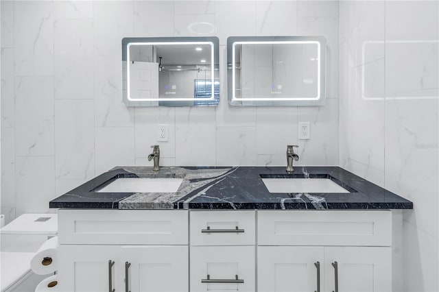 kitchen with white cabinets and sink