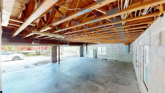 1149 Sedeeva St, Clearwater, FL 33755 - garage featuring electric panel and a garage door opener