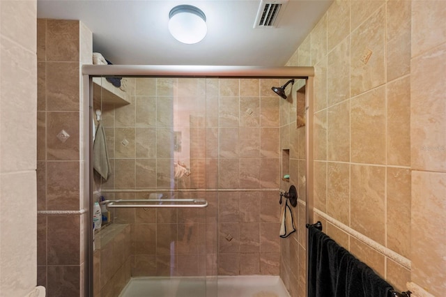 bathroom with walk in shower